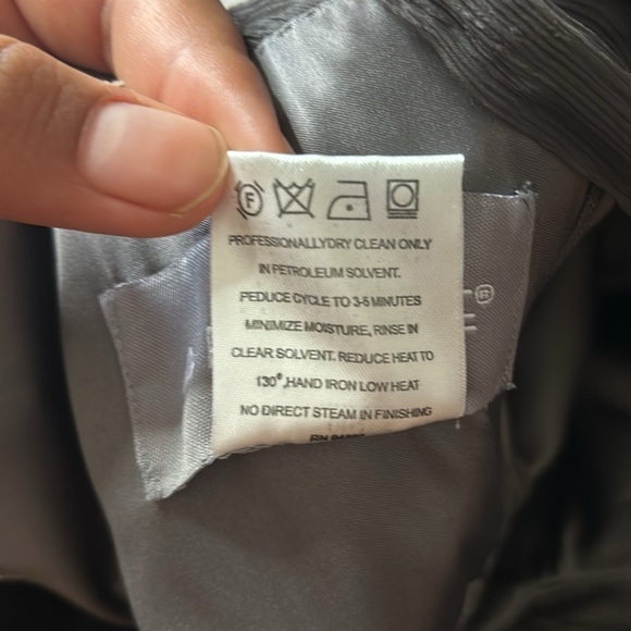 AMSALE charcoal Silk Chiffon - Picture 9 of 10